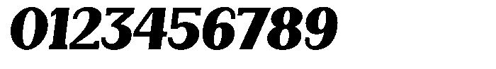 Gegisa Black Expanded Slant Font OTHER CHARS