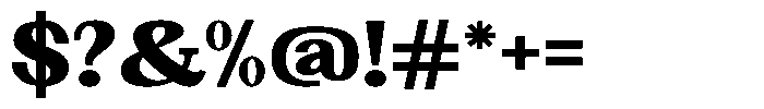 Gegisa Black Expanded Font OTHER CHARS