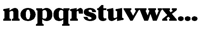 Gegisa Black Expanded Font LOWERCASE