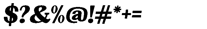 Gegisa Black Slant Font OTHER CHARS
