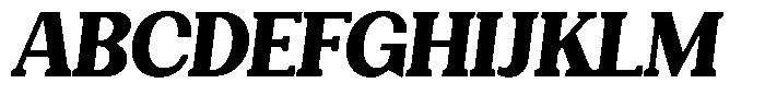 Gegisa Black Slant Font UPPERCASE