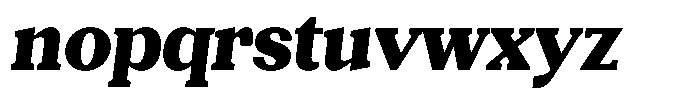 Gegisa Black Slant Font LOWERCASE