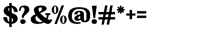 Gegisa Black Font OTHER CHARS
