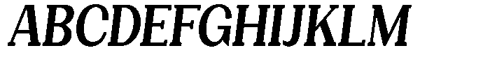 Gegisa Bold Condensed Slant Font UPPERCASE