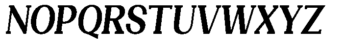 Gegisa Bold Condensed Slant Font UPPERCASE