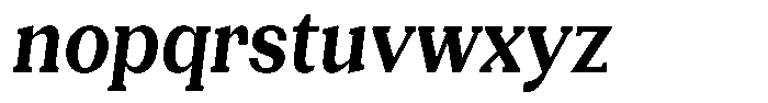 Gegisa Bold Condensed Slant Font LOWERCASE