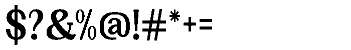 Gegisa Bold Condensed Font OTHER CHARS