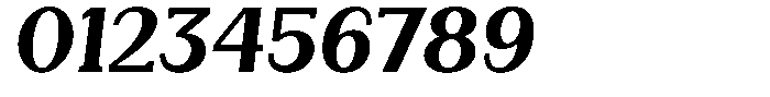 Gegisa Bold Expanded Slant Font OTHER CHARS