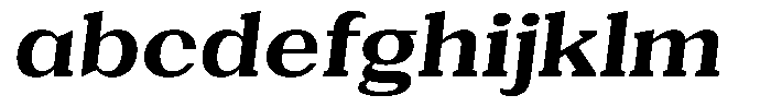 Gegisa Bold Expanded Slant FONT