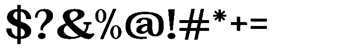 Gegisa Bold Expanded Font OTHER CHARS