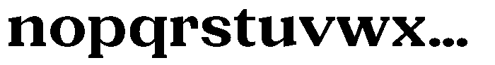Gegisa Bold Expanded Font LOWERCASE