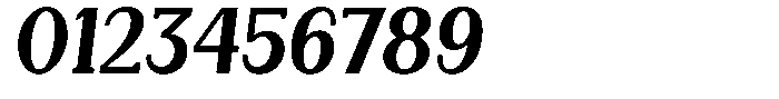 Gegisa Bold Slant Font OTHER CHARS