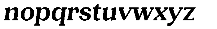 Gegisa Bold Slant Font LOWERCASE