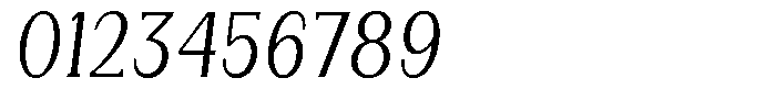 Gegisa Condensed Slant Font OTHER CHARS