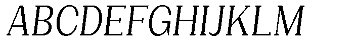 Gegisa Condensed Slant Font UPPERCASE