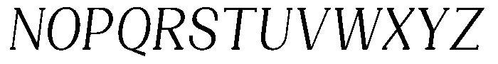 Gegisa Condensed Slant Font UPPERCASE