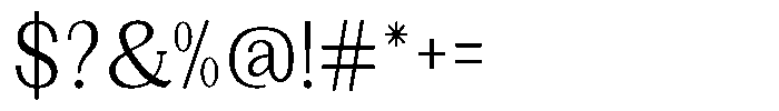 Gegisa Condensed Font OTHER CHARS