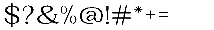 Gegisa Expanded Font OTHER CHARS