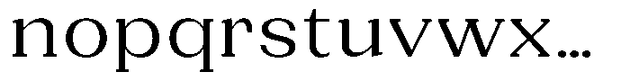 Gegisa Expanded Font LOWERCASE