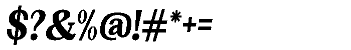 Gegisa Extra Bold Condensed Slant Font OTHER CHARS