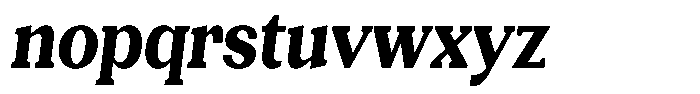 Gegisa Extra Bold Condensed Slant Font LOWERCASE