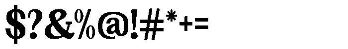 Gegisa Extra Bold Condensed Font OTHER CHARS
