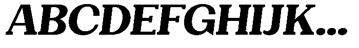 Gegisa Extra Bold Expanded Slant Font UPPERCASE