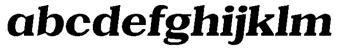 Gegisa Extra Bold Expanded Slant FONT