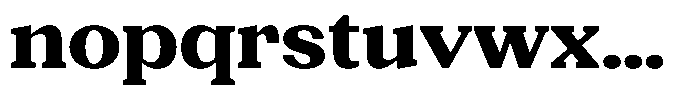 Gegisa Extra Bold Expanded Font LOWERCASE