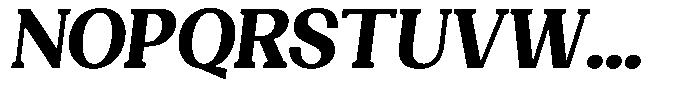 Gegisa Extra Bold Slant Font UPPERCASE