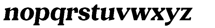 Gegisa Extra Bold Slant Font LOWERCASE