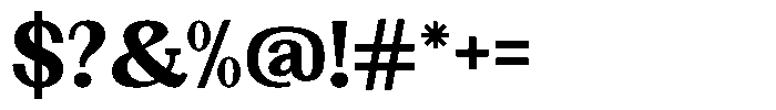 Gegisa Extra Bold Font OTHER CHARS