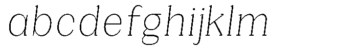 Gegisa Extra Light Condensed Slant FONT