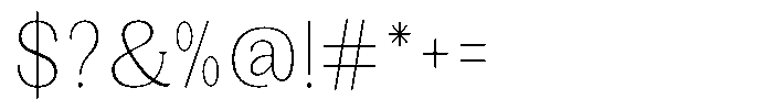 Gegisa Extra Light Condensed Font OTHER CHARS