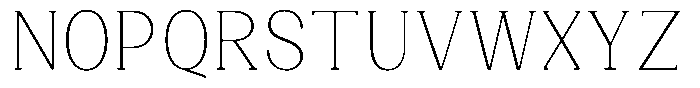 Gegisa Extra Light Condensed Font UPPERCASE