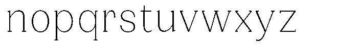Gegisa Extra Light Condensed Font LOWERCASE