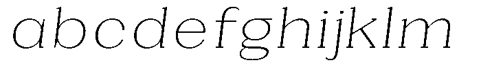 Gegisa Extra Light Expanded Slant FONT