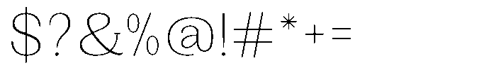 Gegisa Extra Light Font OTHER CHARS