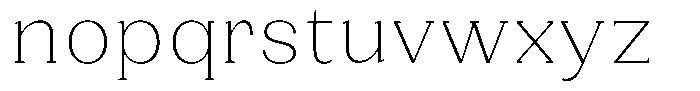 Gegisa Extra Light Font LOWERCASE