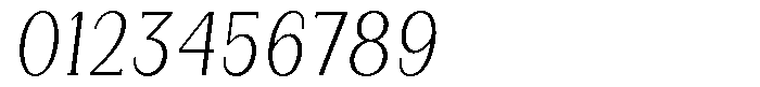 Gegisa Light Condensed Slant Font OTHER CHARS