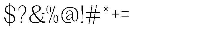 Gegisa Light Condensed Font OTHER CHARS