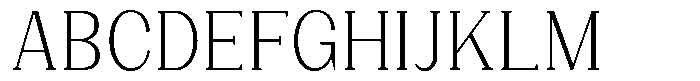 Gegisa Light Condensed Font UPPERCASE