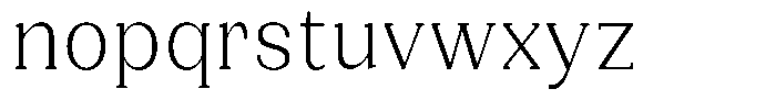 Gegisa Light Condensed Font LOWERCASE