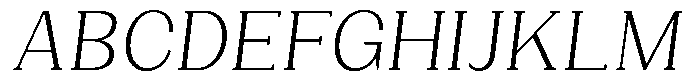 Gegisa Light Slant Font UPPERCASE