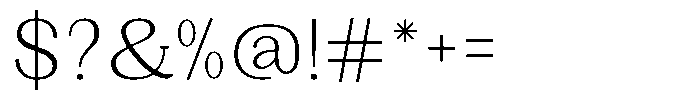 Gegisa Light Font OTHER CHARS