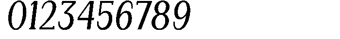 Gegisa Medium Condensed Slant Font OTHER CHARS
