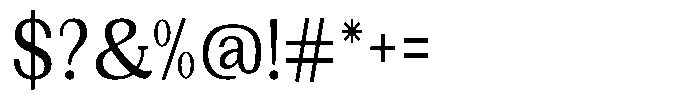 Gegisa Medium Condensed Font OTHER CHARS