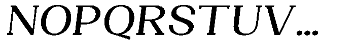Gegisa Medium Expanded Slant Font UPPERCASE