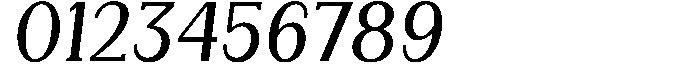 Gegisa Medium Slant Font OTHER CHARS