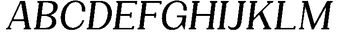 Gegisa Medium Slant Font UPPERCASE